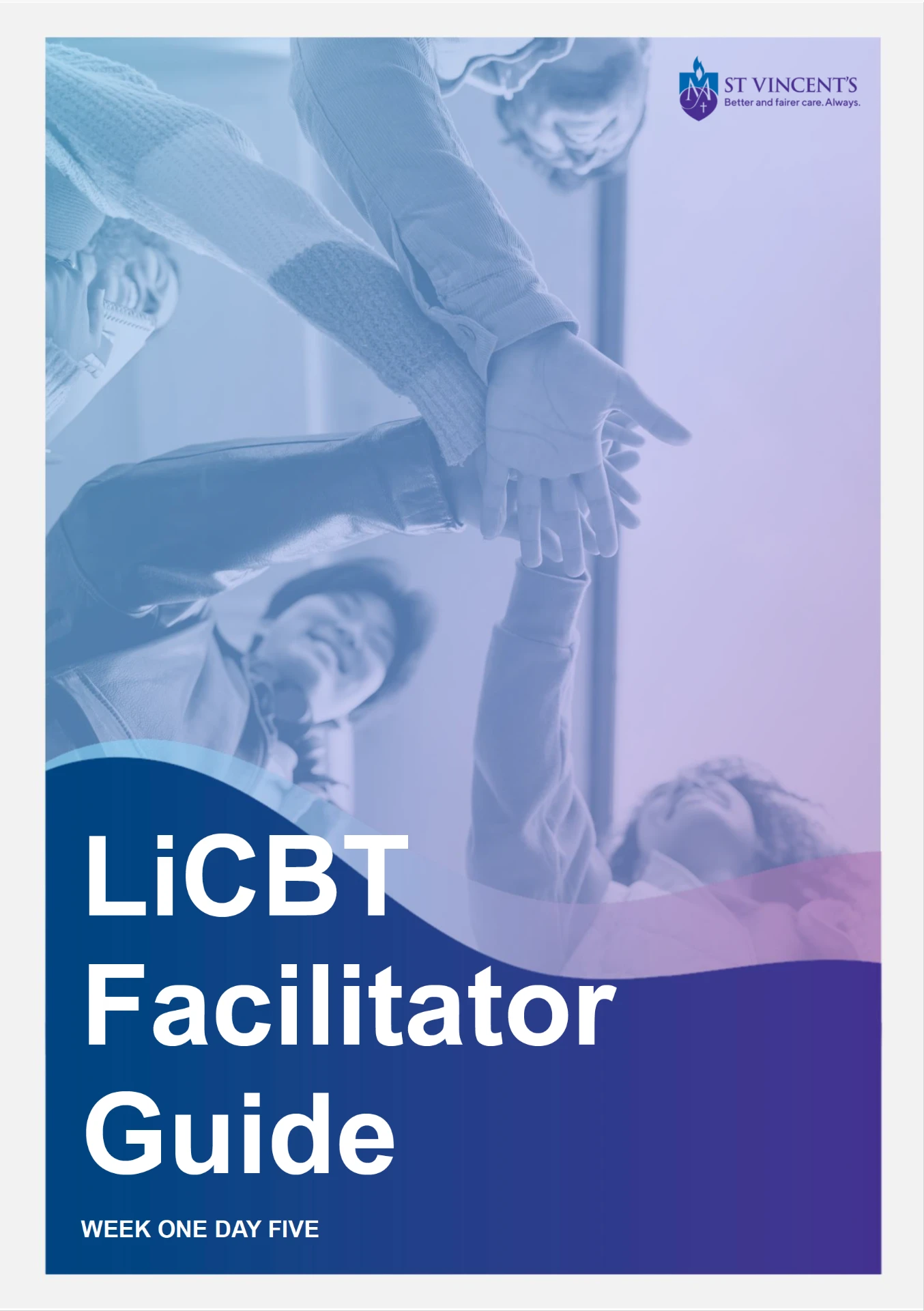 LiCBT Facilitator Guide cover, Week One Day Five